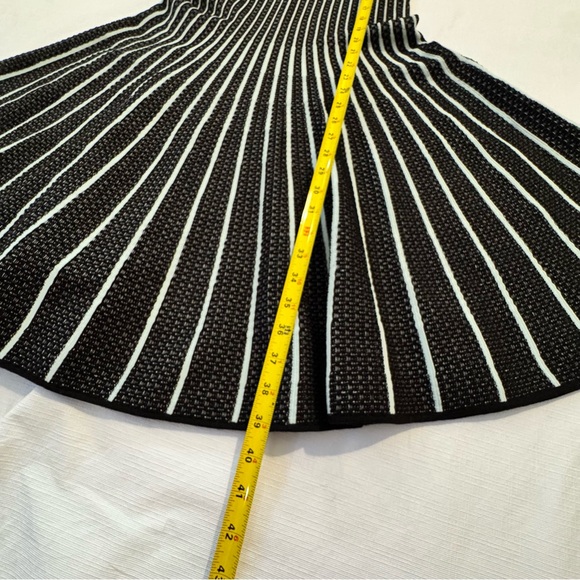 Vicedomini Italy Black and White Striped Dress Large - Picture 11 of 13